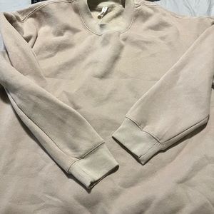 NWT legging length cream sweater with pockets